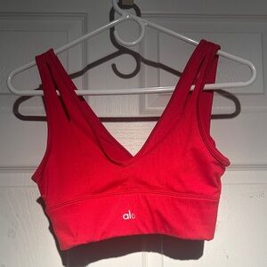 ALO Yoga Bold Red Sports Bra